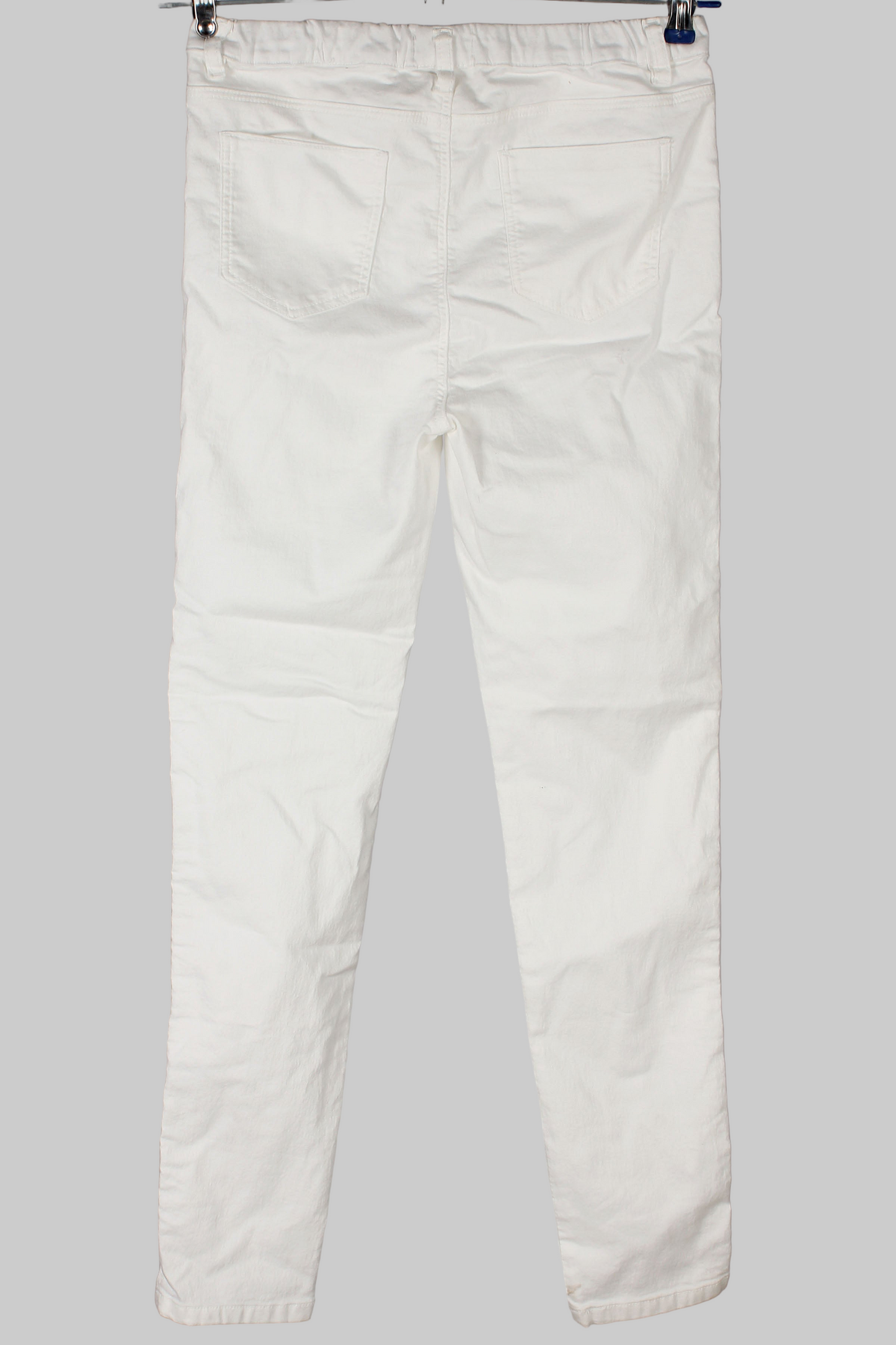 White Elastic Denim Stretch Jegging