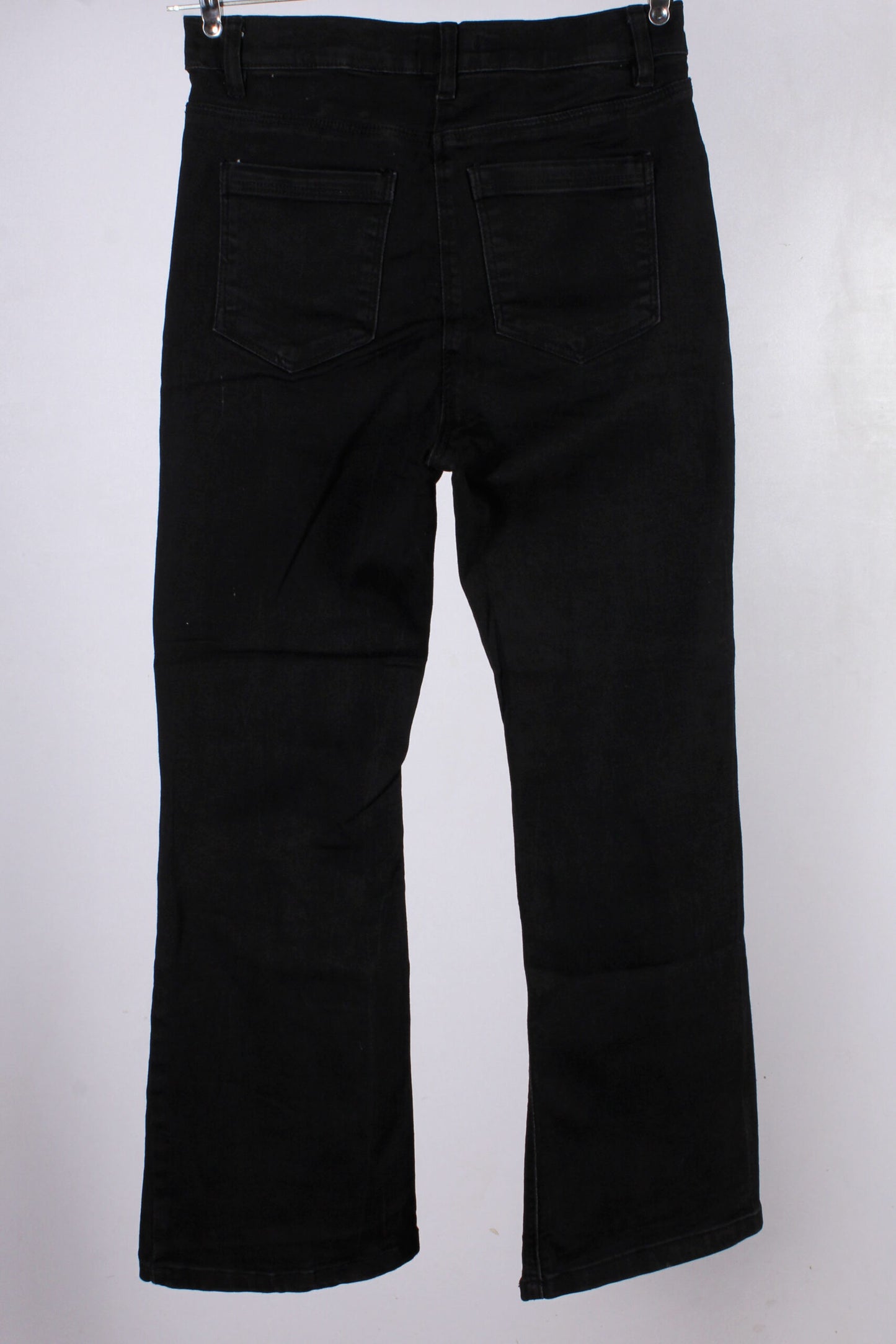 Black Flared Highwaist Super Stretch Jean