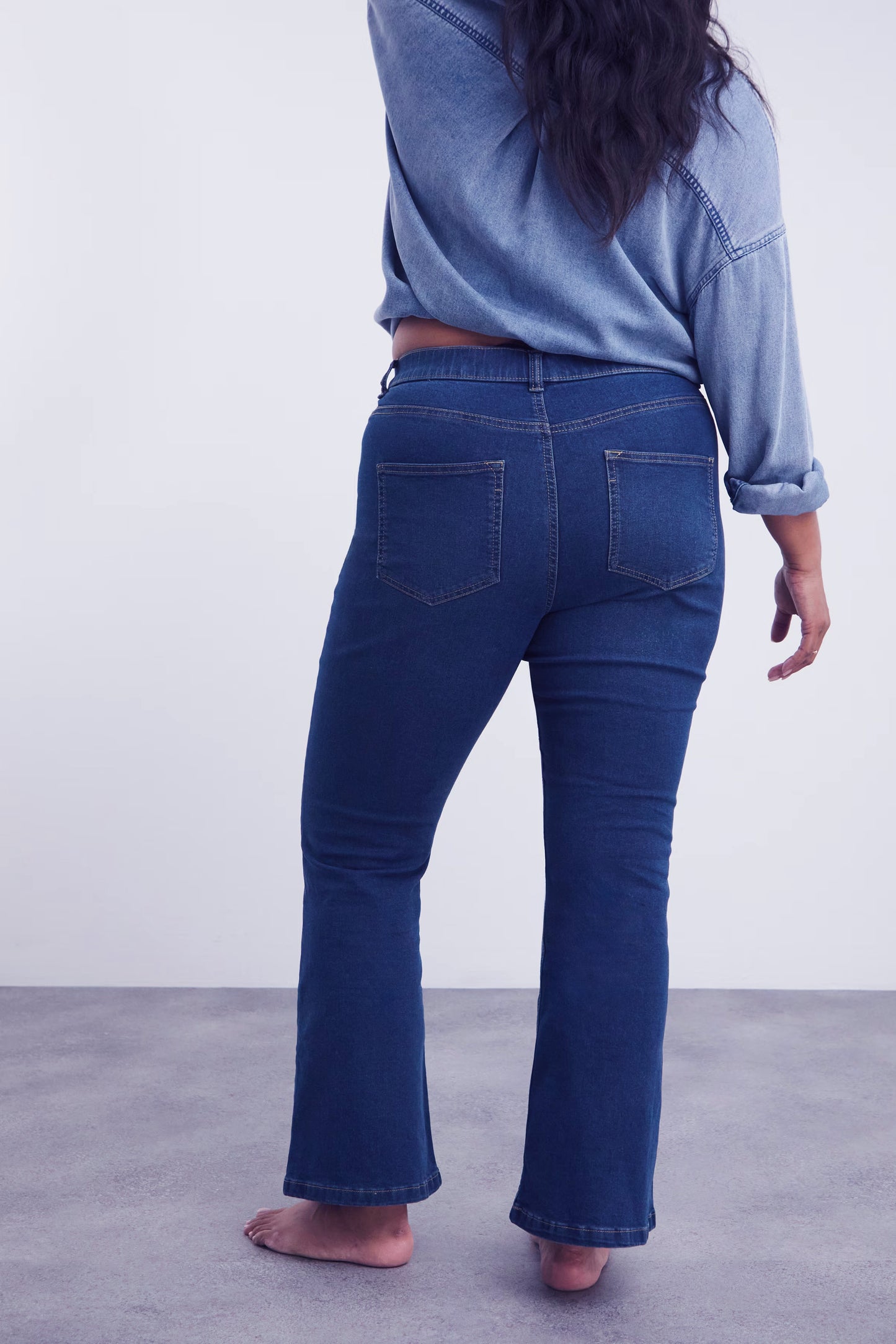 24/7 Authentic Blue Bootcut Jeans