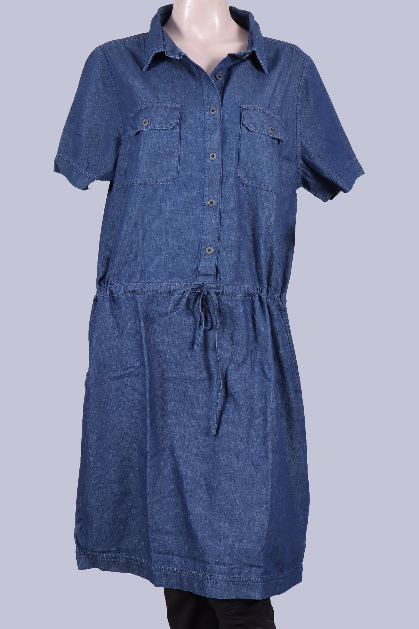 Effortlessly Chic Denim Shirt Dress