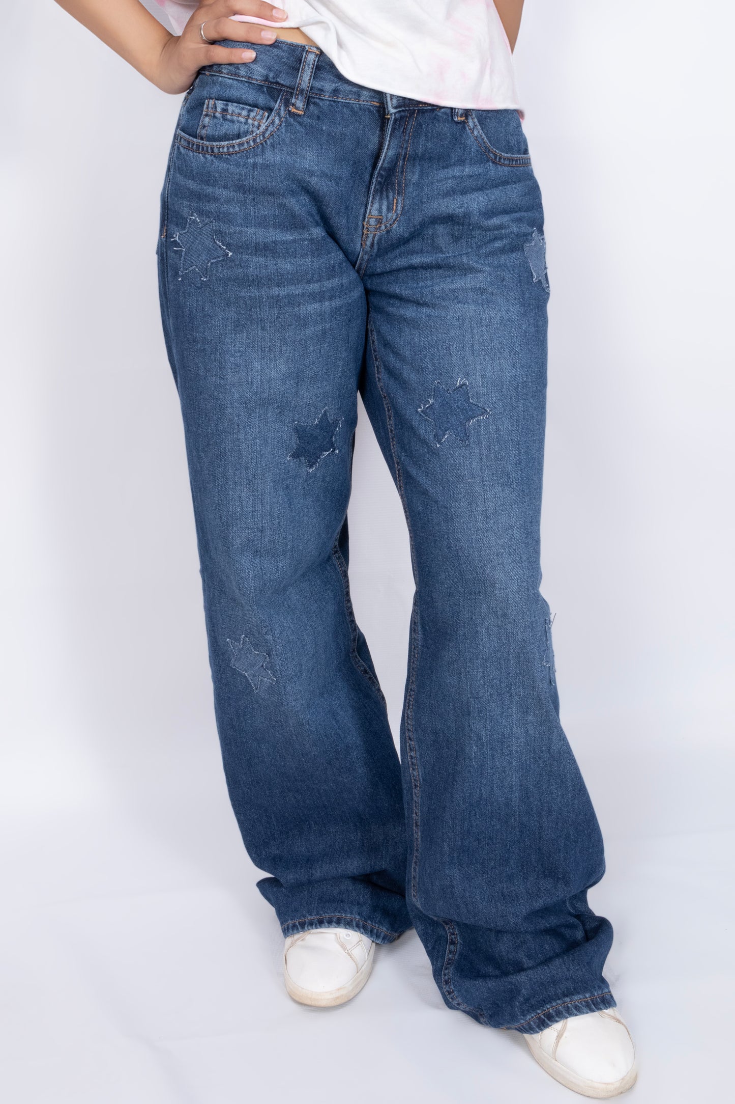 High Rise Wide Leg Jeans – Dark Wash