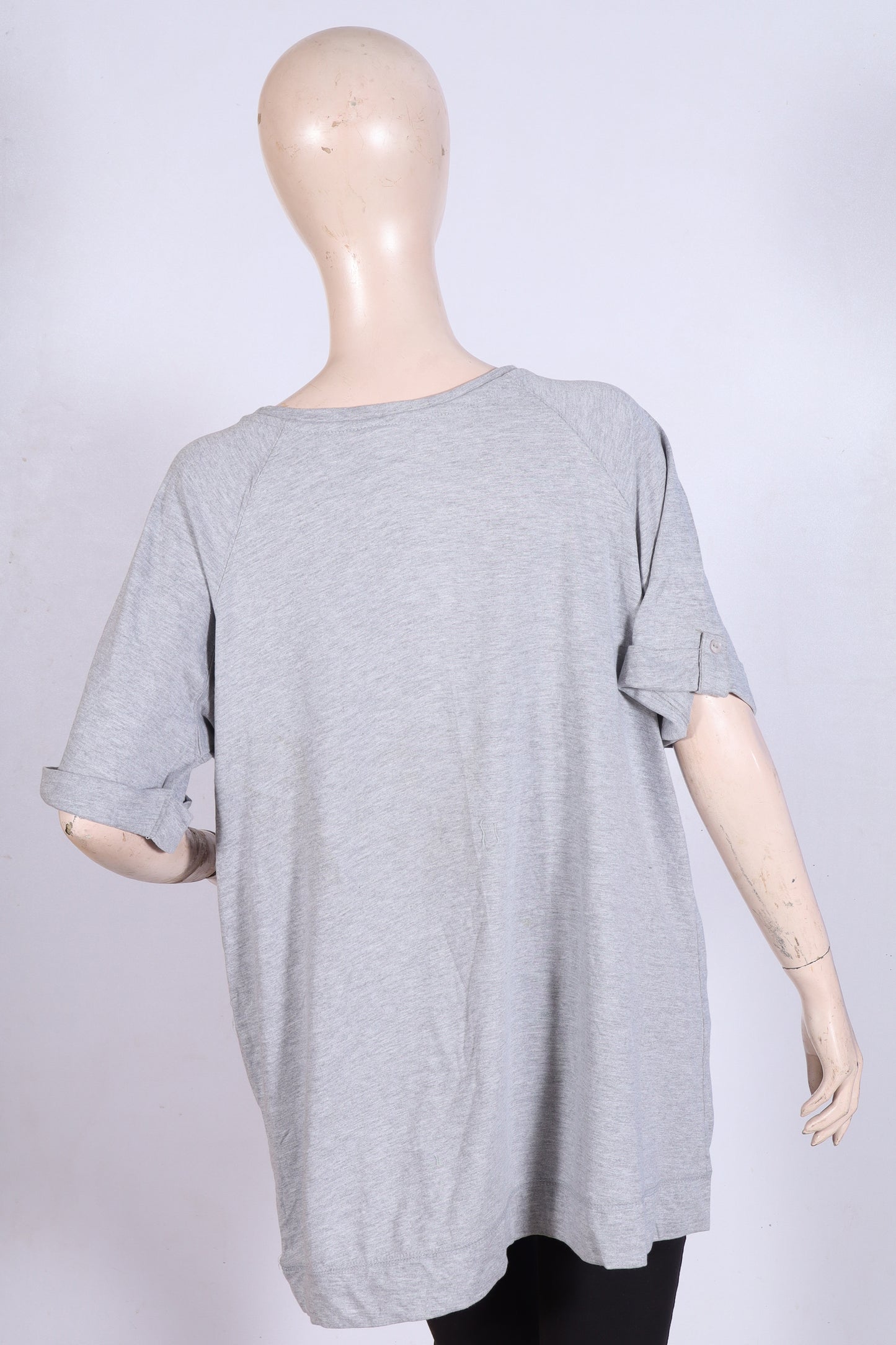 Americana Butterfly T-Shirt Dress with Pockets – Heather Grey