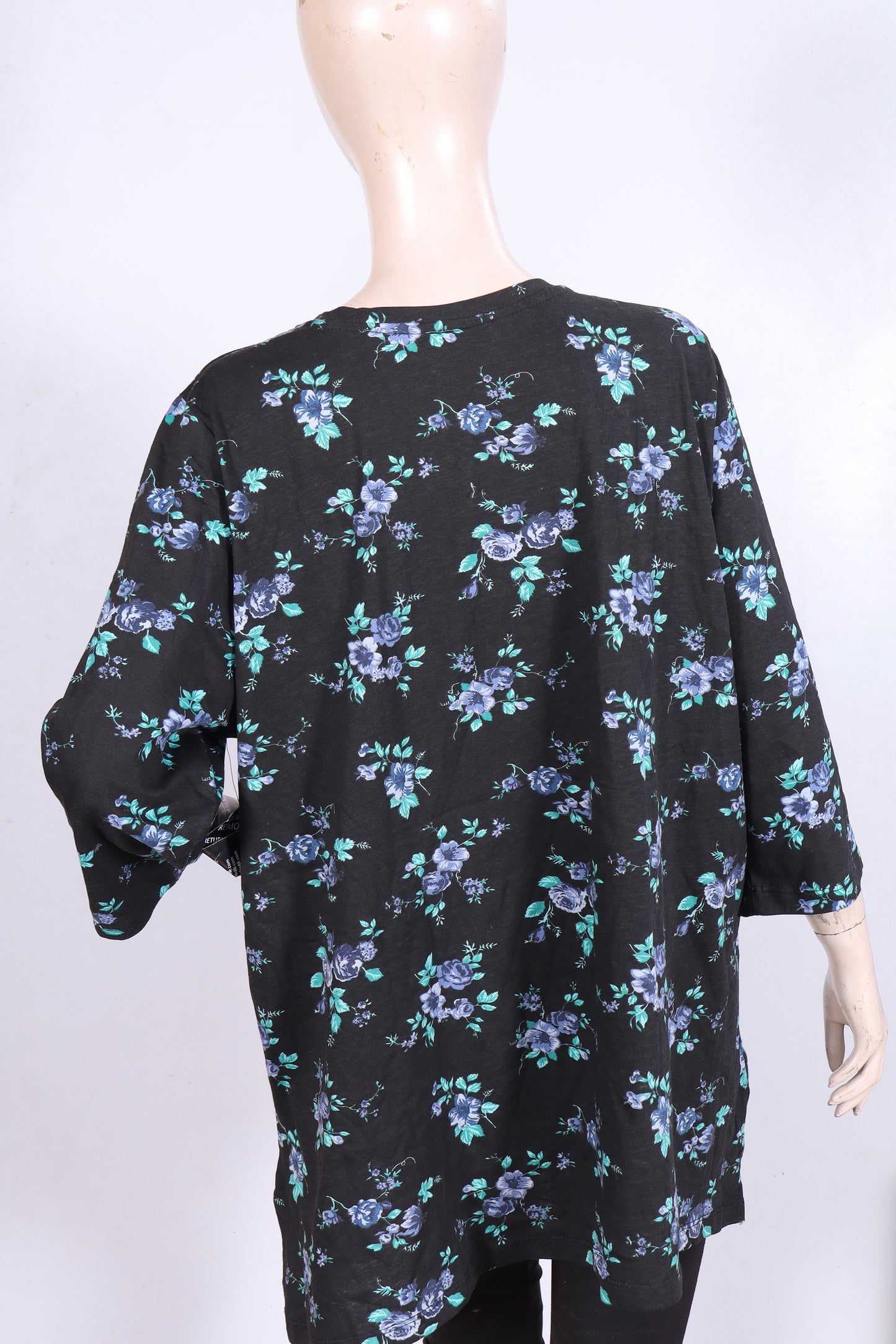 Midnight Floral V-Neck Jersey Tunic