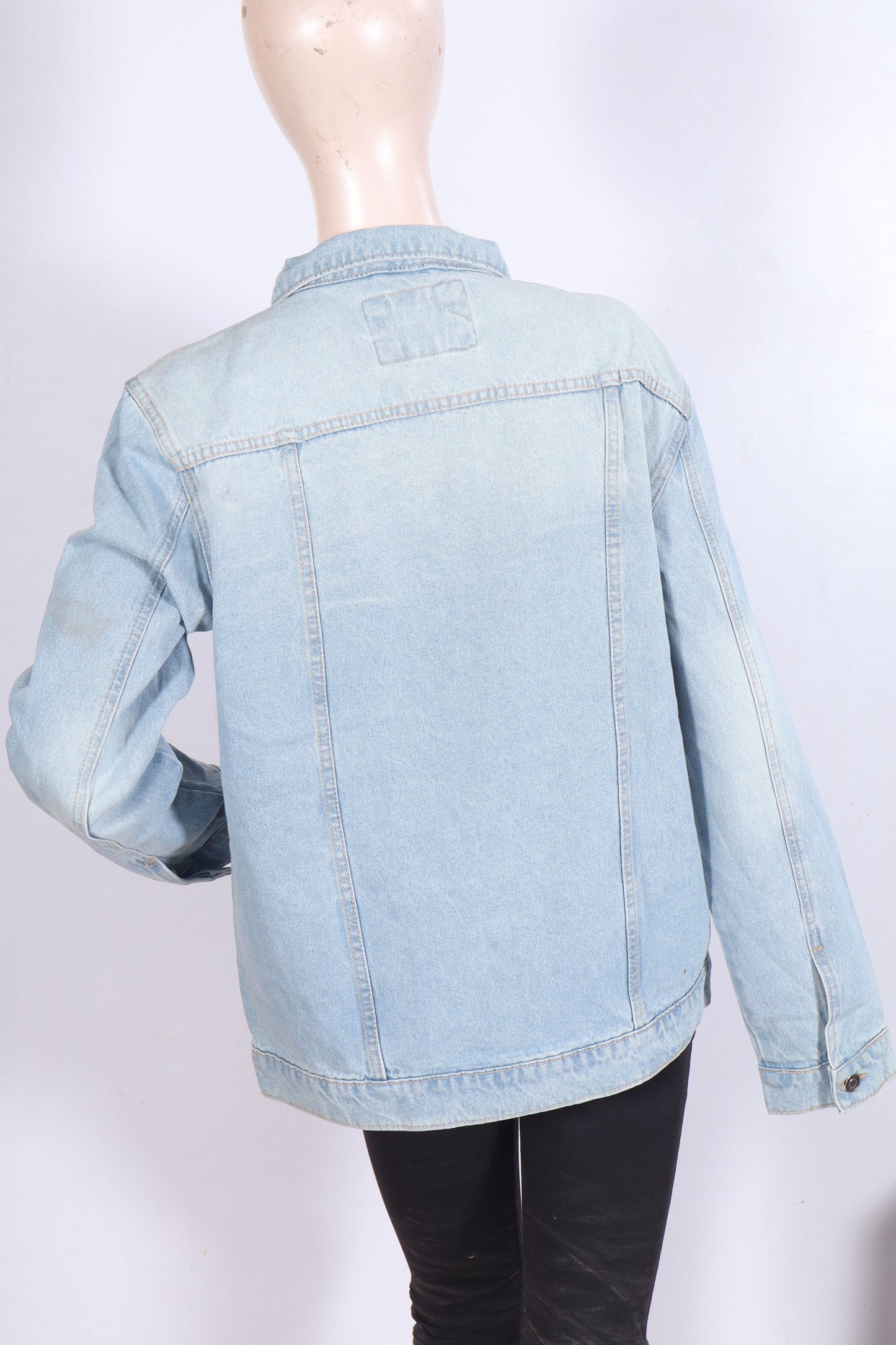 Minor Defect Women’s Classic Light Wash Boyfriend Denim Jacket