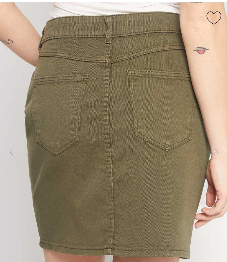Cargo Style denim skirt