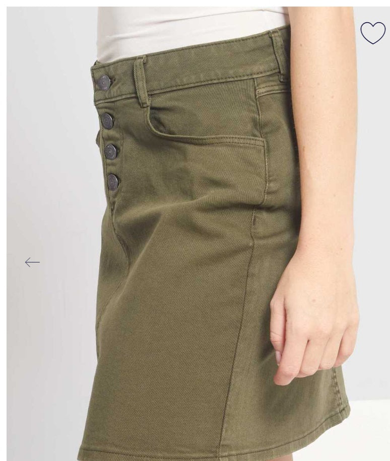 Cargo Style denim skirt