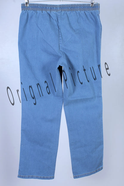  My Size Women's Plus Size Pull-On Stretch Denim Bootcut Jeggings