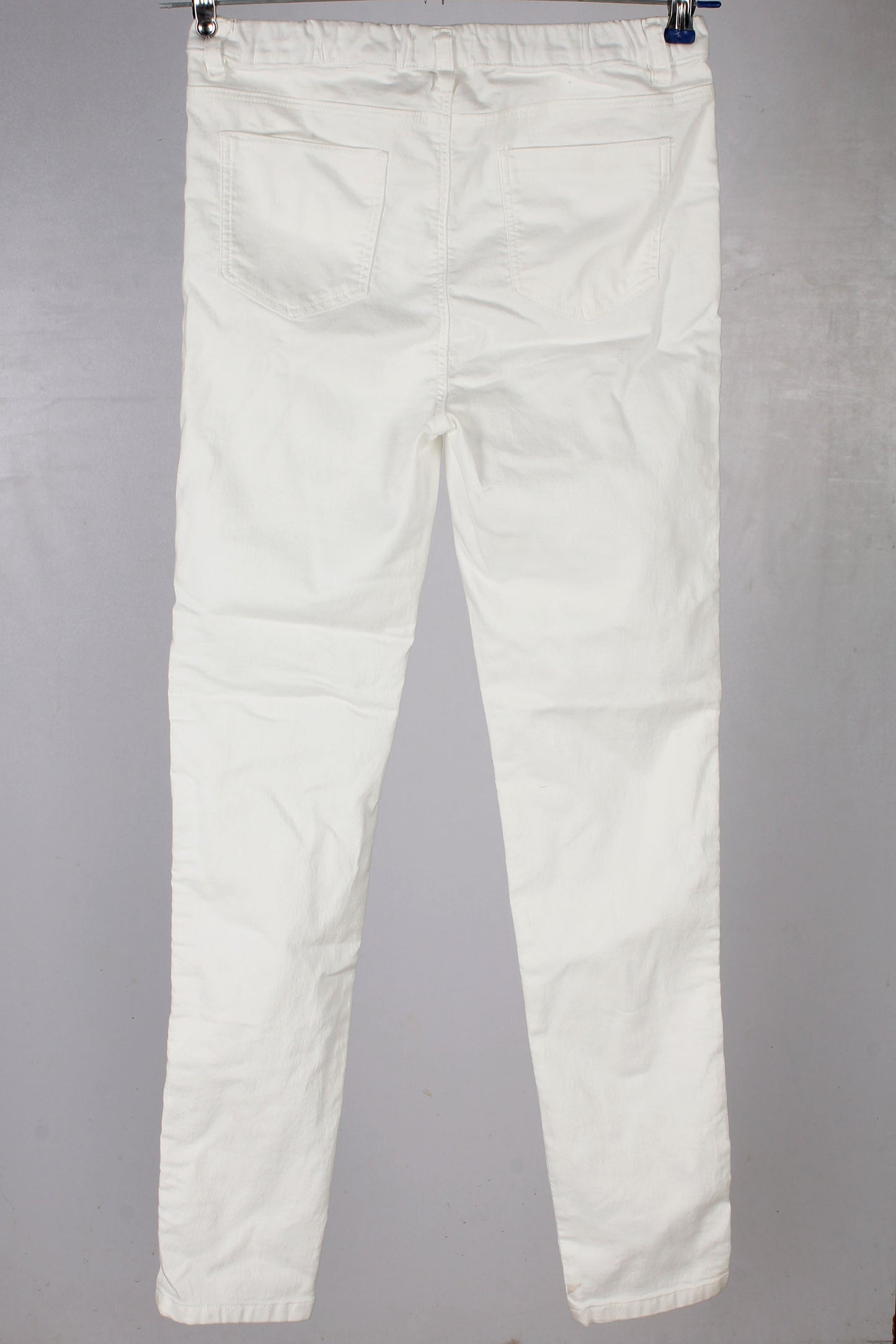 White Elastic  Denim Stretch Jegging