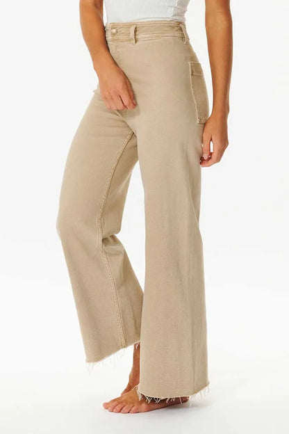 Classic High  waist  Wide-Leg Denim