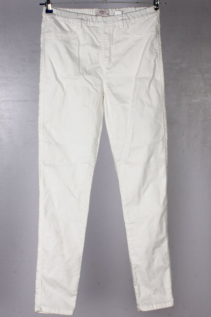 White Elastic  Denim Stretch Jegging