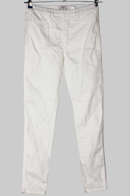 White Elastic  Denim Stretch Jegging