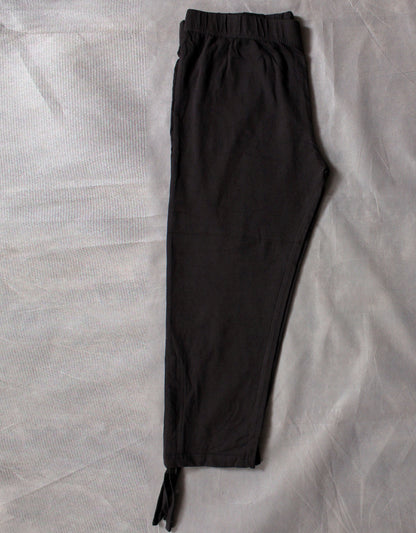 Pure Cotton Lycra Capri for Women |Women 3/4th Cotton Plain Capri