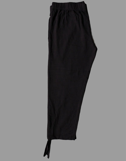 Pure Cotton Lycra Capri for Women |Women 3/4th Cotton Plain Capri