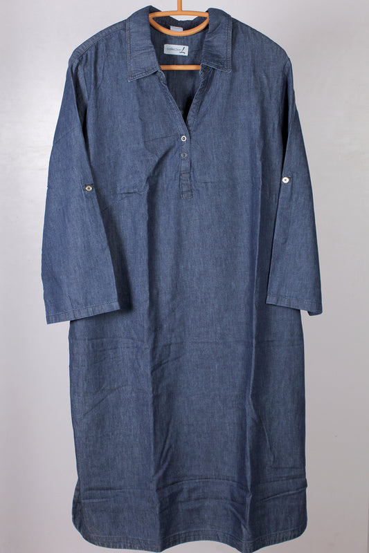 Denim Long Top
