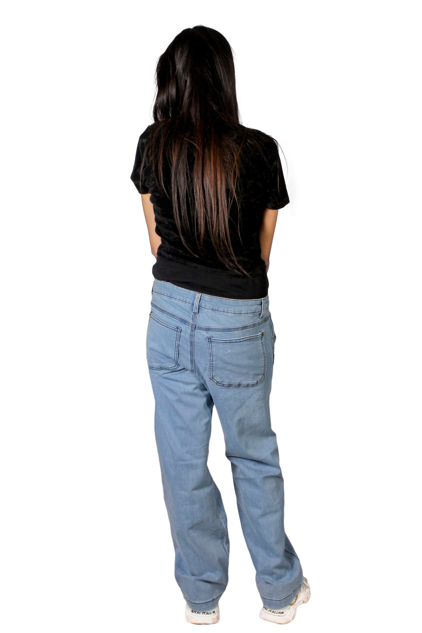 High waist Wide Leg Cross Pocket Denim