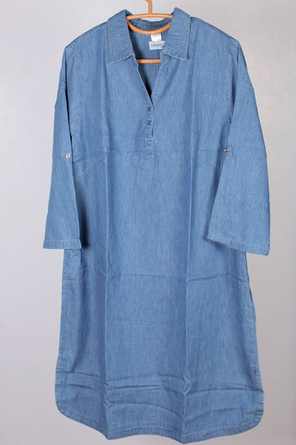 Denim Long Top