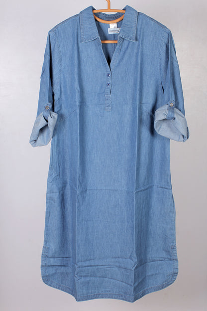 Denim Long Top