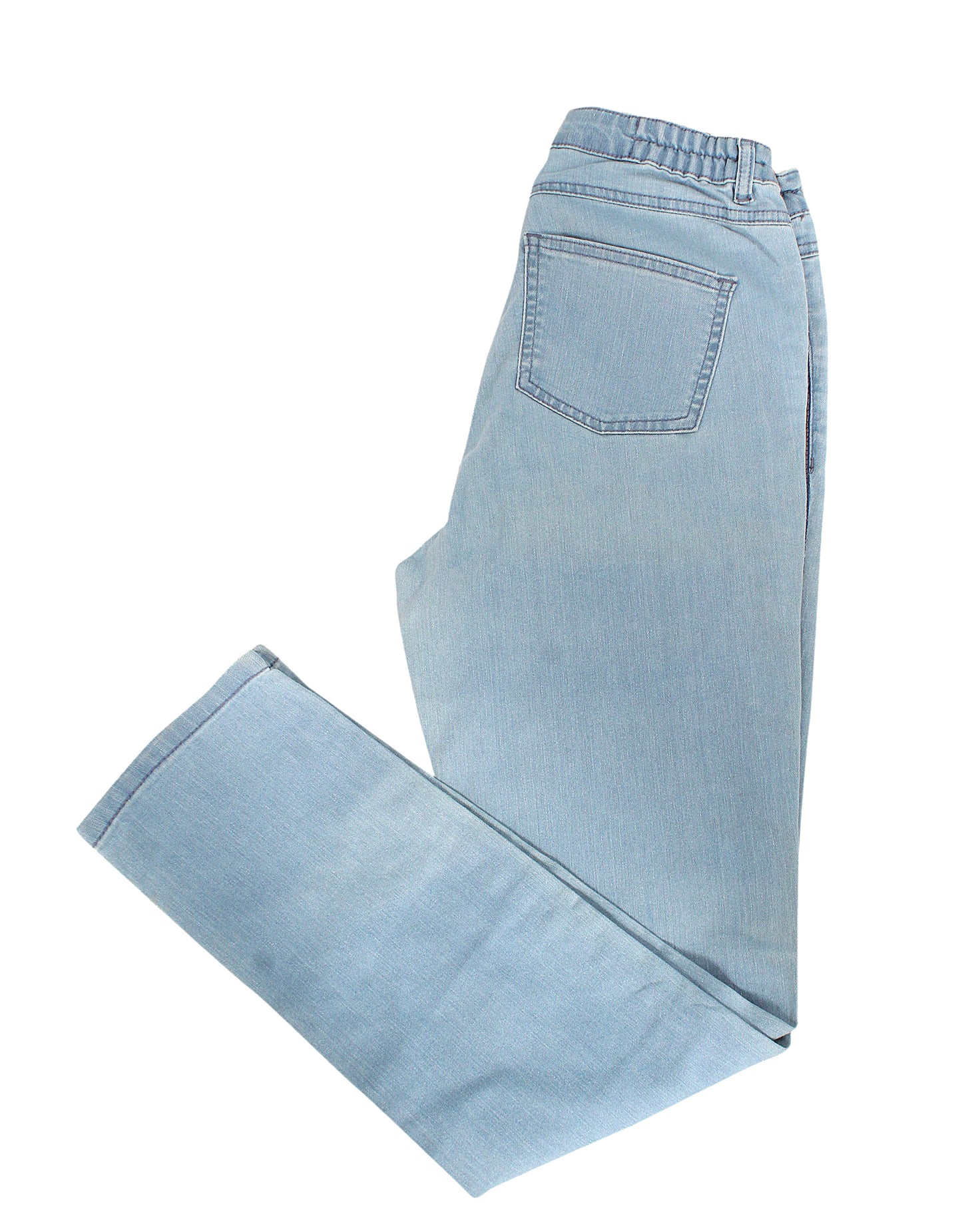 Minor defective Flower stripe jeans