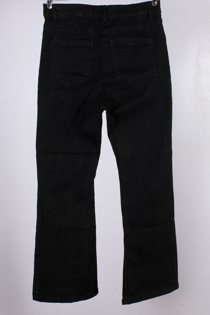 Black Flared Highwaist Super Stretch Jean