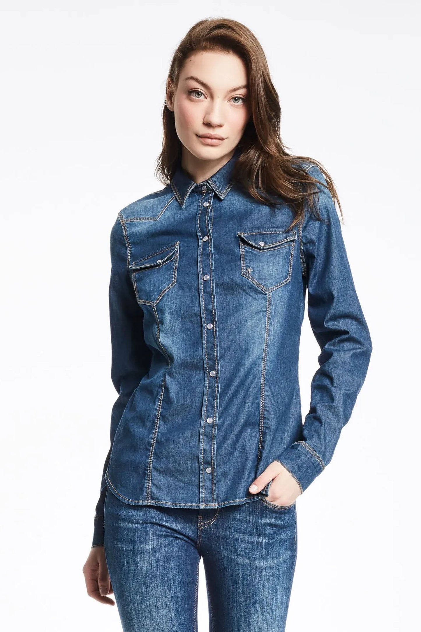 Dark Indigo Denim Shirt