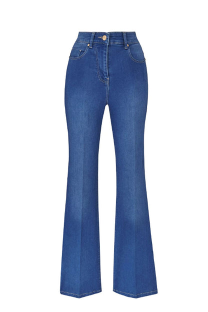 Simply Be Women's Plus Size Kim High Waisted Bootcut Jean