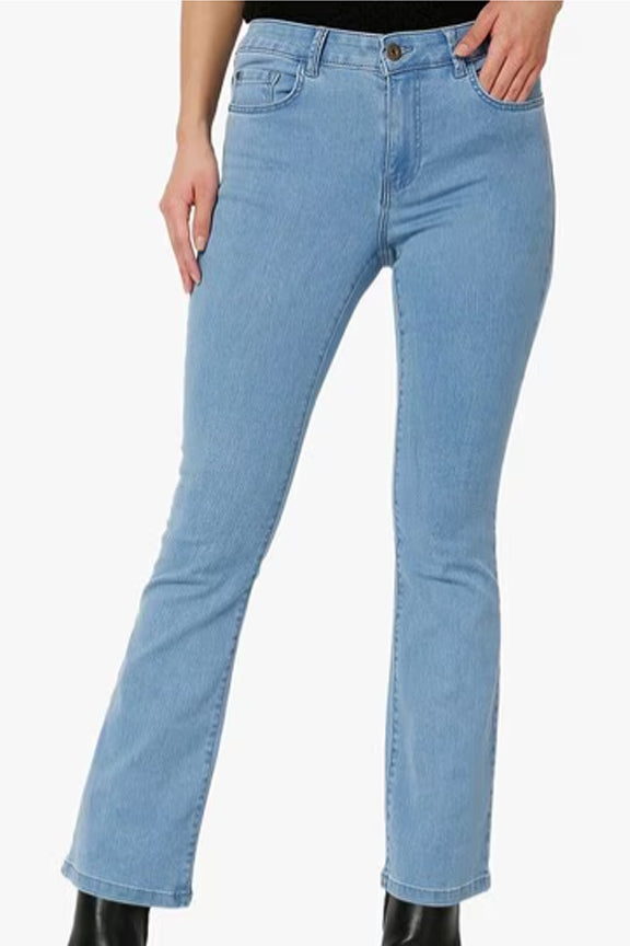 Mid rise bootcut pants