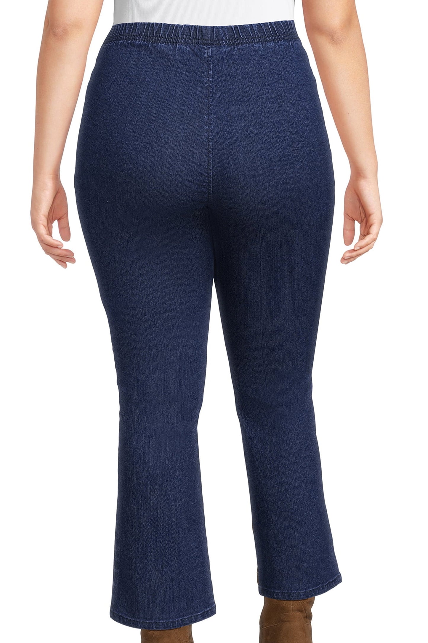  My Size Women's Plus Size Pull-On Stretch Denim Bootcut Jeggings