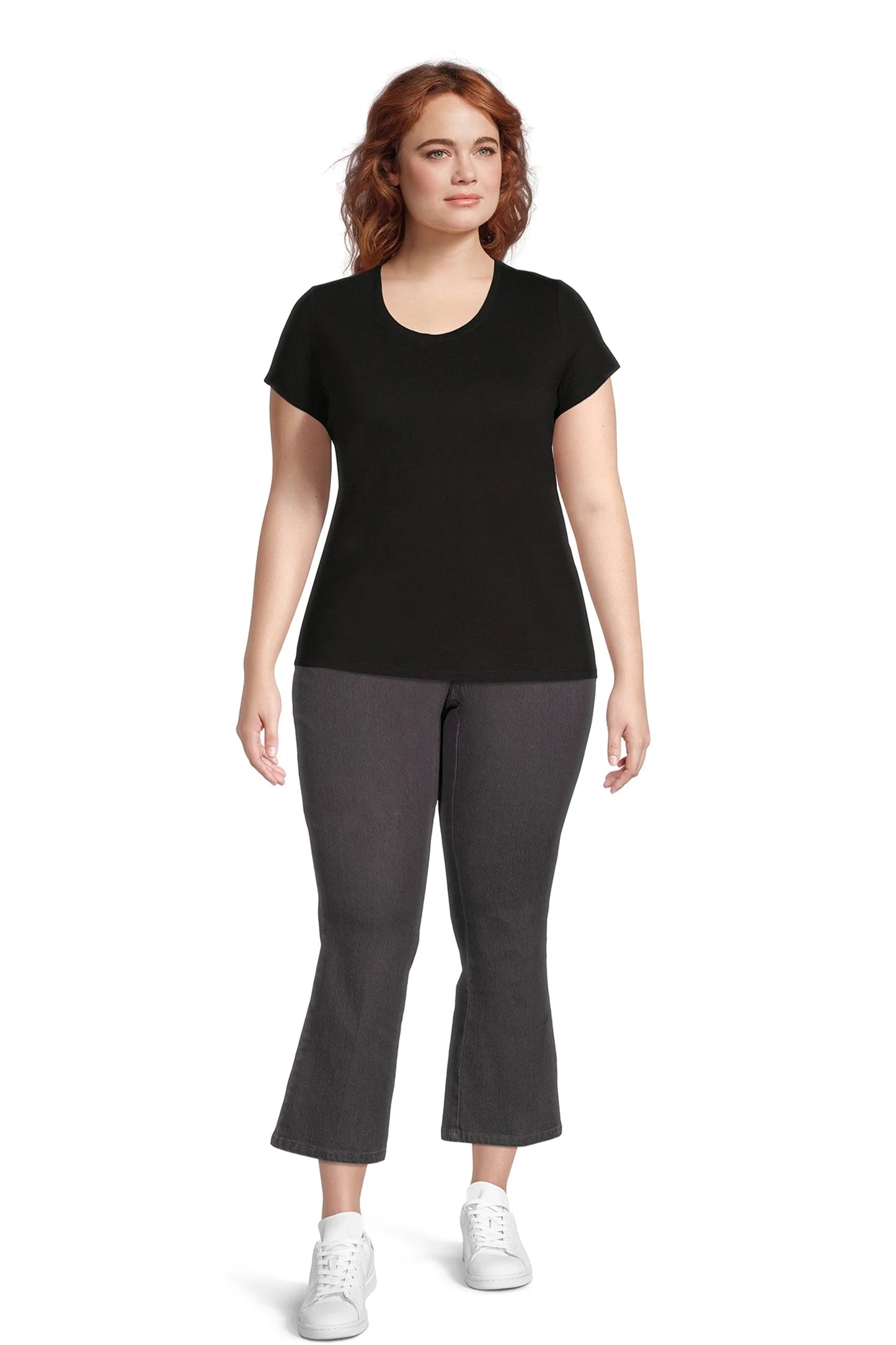  My Size Women's Plus Size Pull-On Stretch Denim Bootcut Jeggings