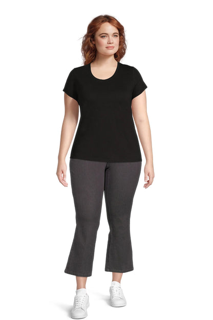  My Size Women's Plus Size Pull-On Stretch Denim Bootcut Jeggings