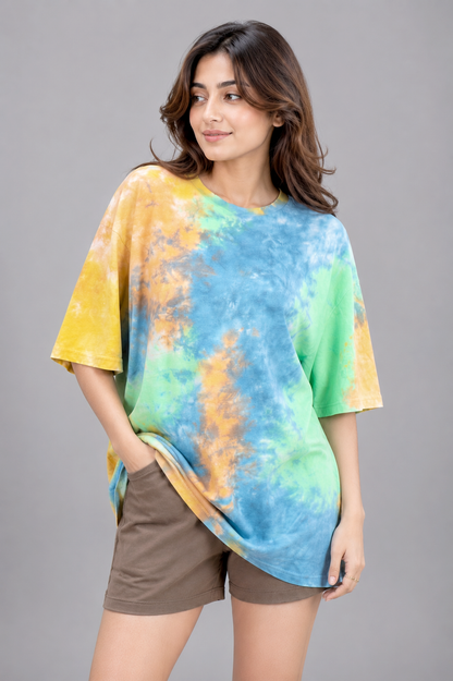Retro Vibe Oversized Tie-Dye Tee