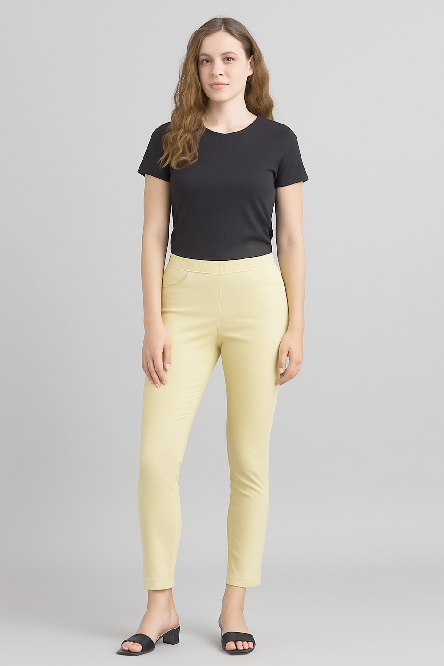 Ladies Slim Fit Stretch Pants/Jegging  – Soft Cotton Blend