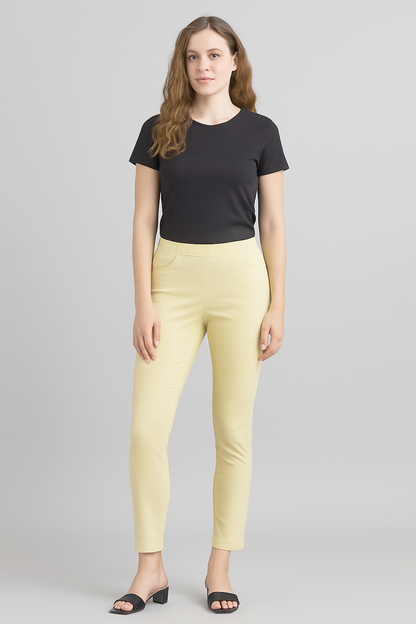Ladies Slim Fit Stretch Pants/Jegging  – Soft Cotton Blend