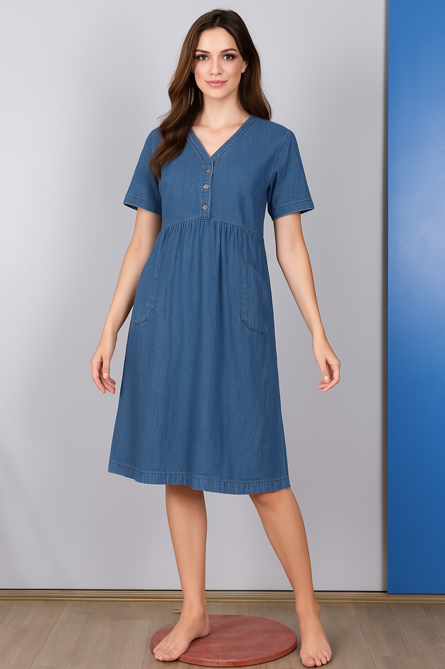 The All-Season Denim Dress