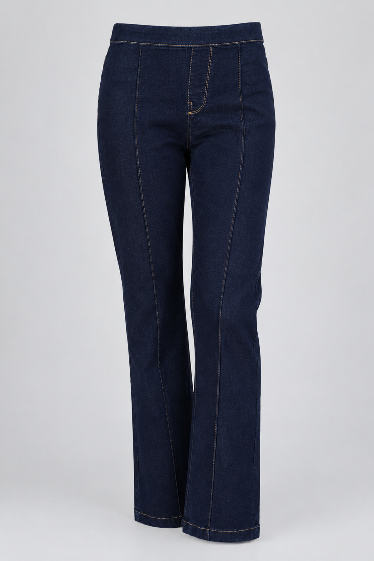 Women's High-Waisted Dark Wash Seamed Jeggings
