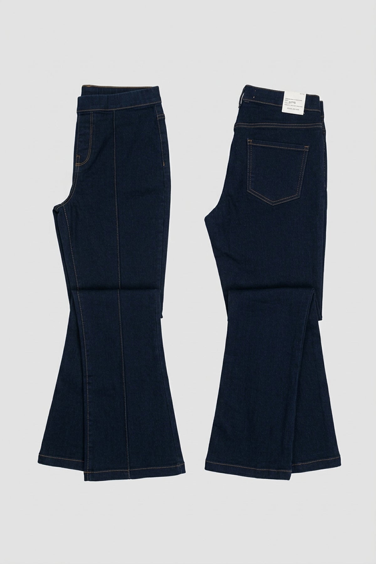 Women's High-Waisted Dark Wash Seamed Jeggings