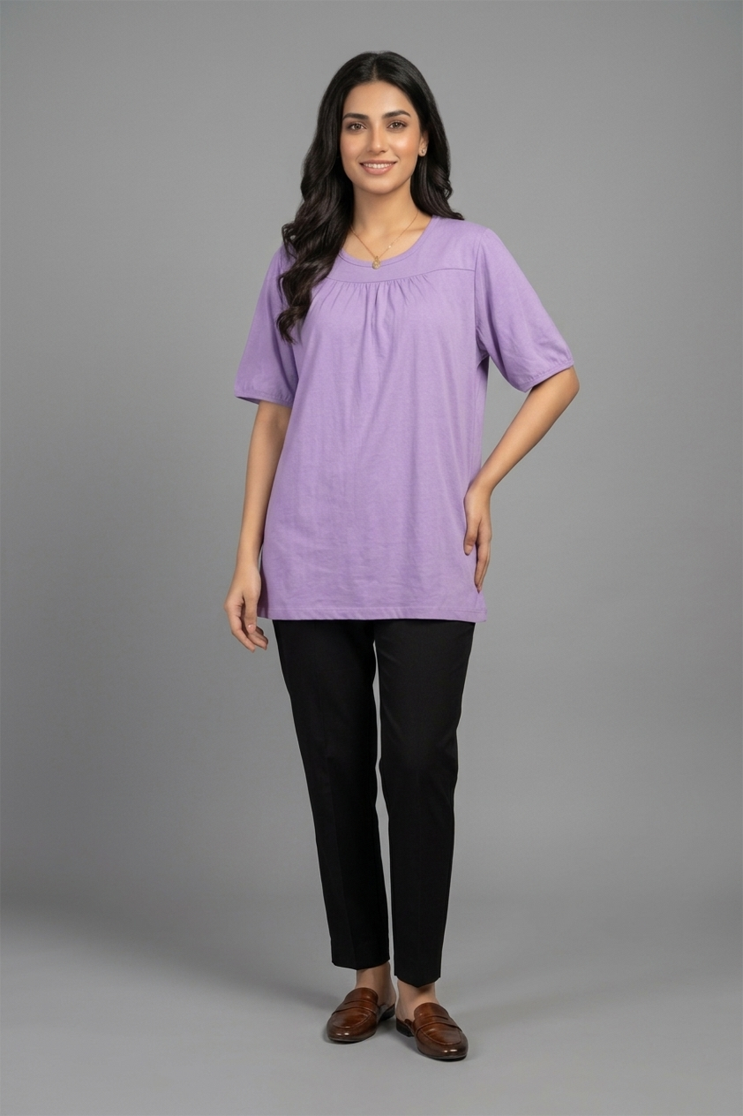 Lilac Breeze Relaxed Fit Tunic