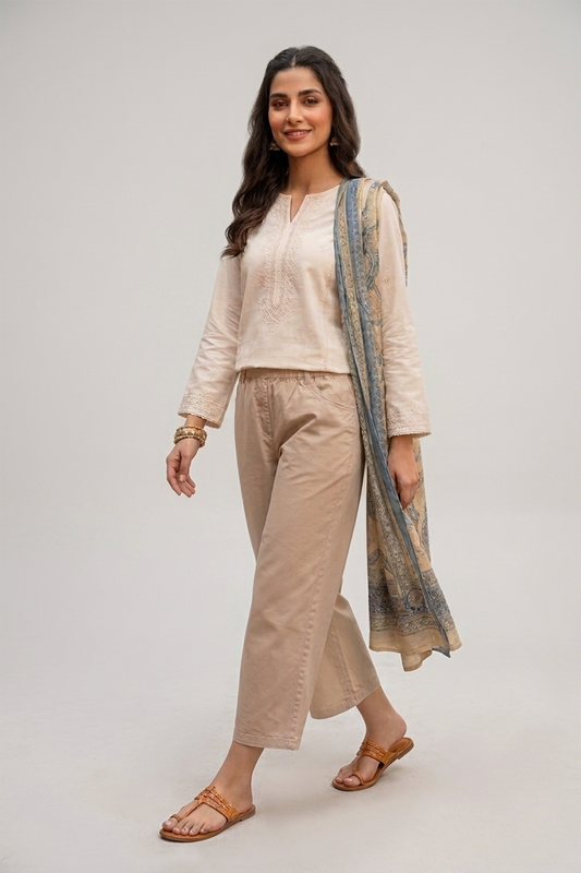 wide-leg capri pants