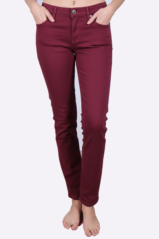 Rich Maroon Skinny Jeans