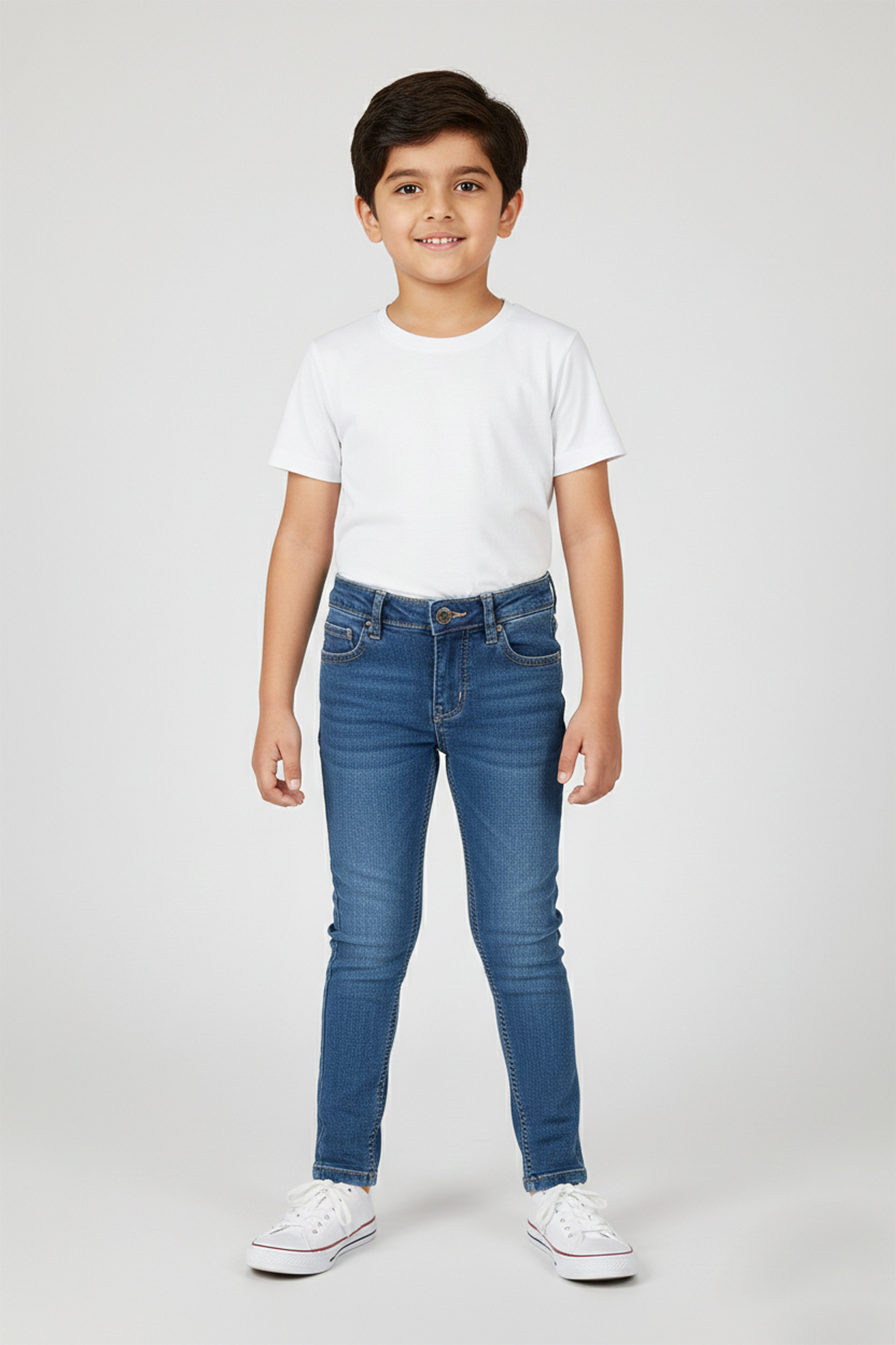 Boys' Premium Blue Denim Skinny Jeans