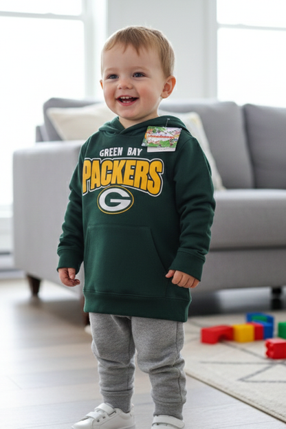 Green Bay Packers Boys' Fleece Pullover Hoodie – NFL Team Gear