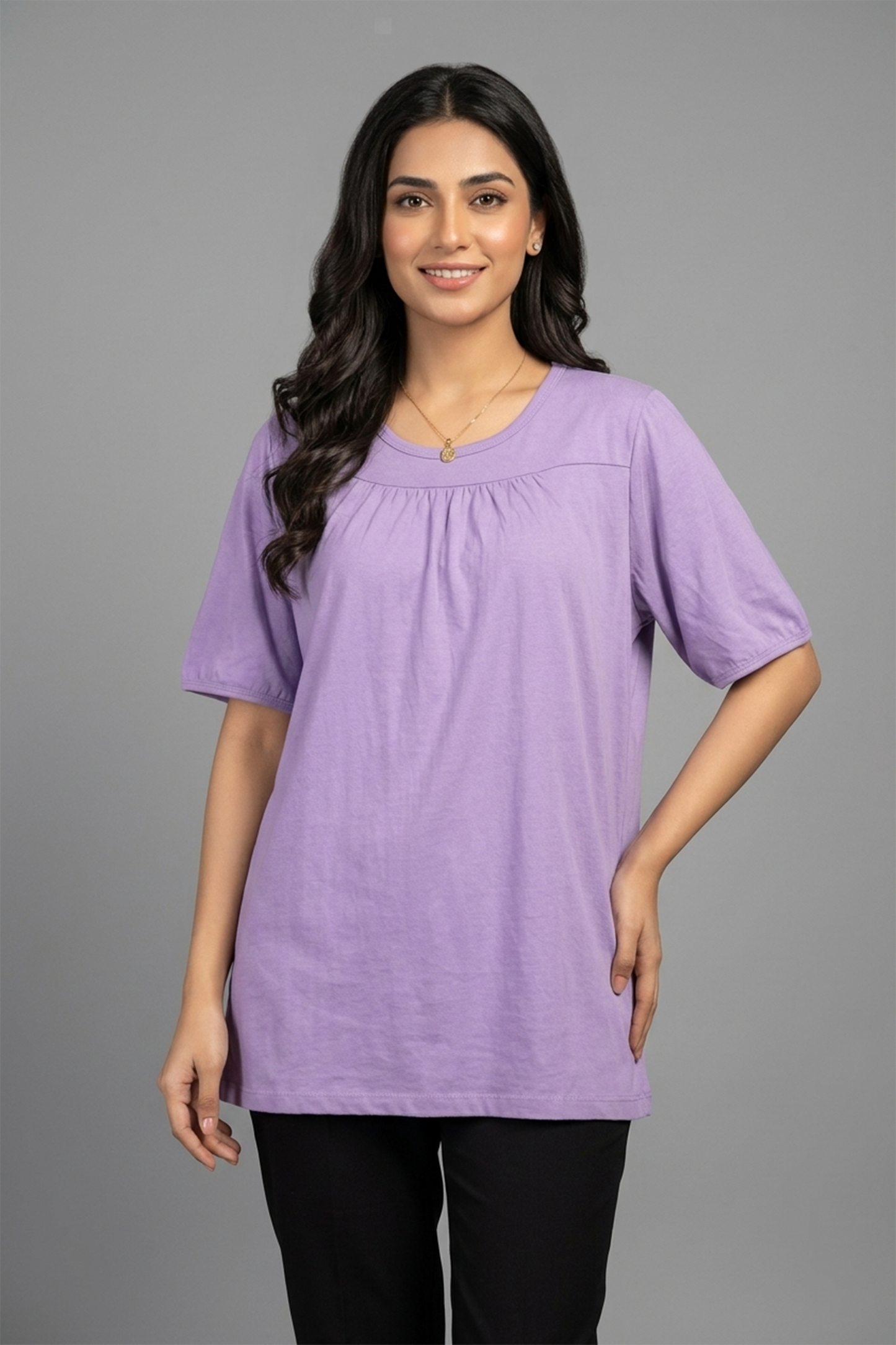 Lilac Breeze Relaxed Fit Tunic