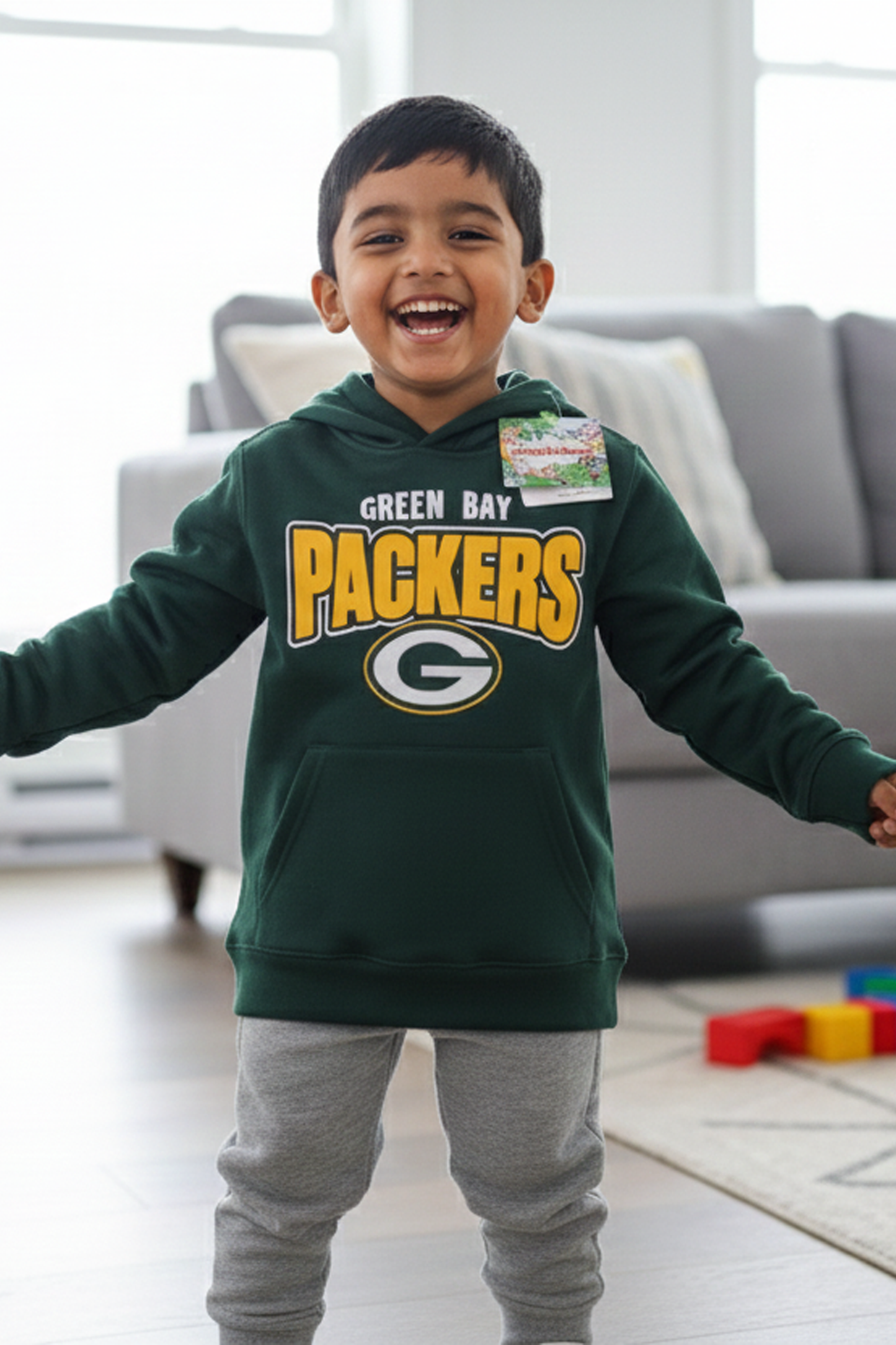 Green Bay Packers Boys' Fleece Pullover Hoodie – NFL Team Gear