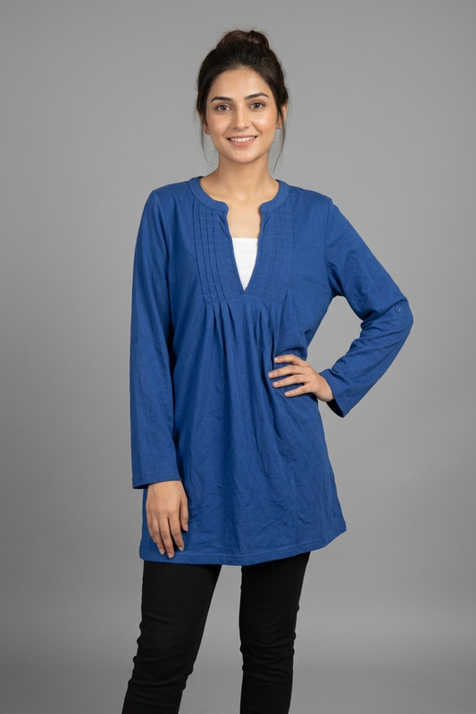 Elegant Pintuck Tunic