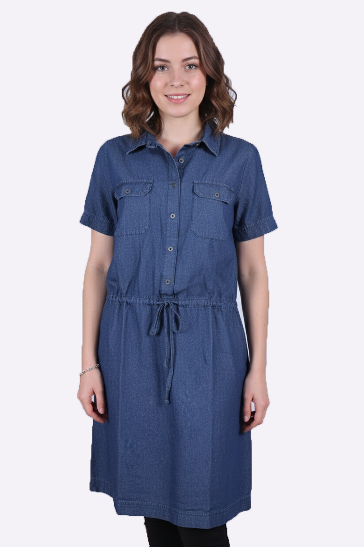 Effortlessly Chic Denim Shirt Dress