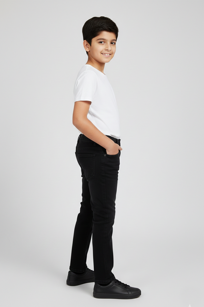Kids Black Denim Jeans