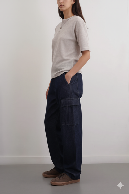 RELAXED CARGO UNISEX JEANS
