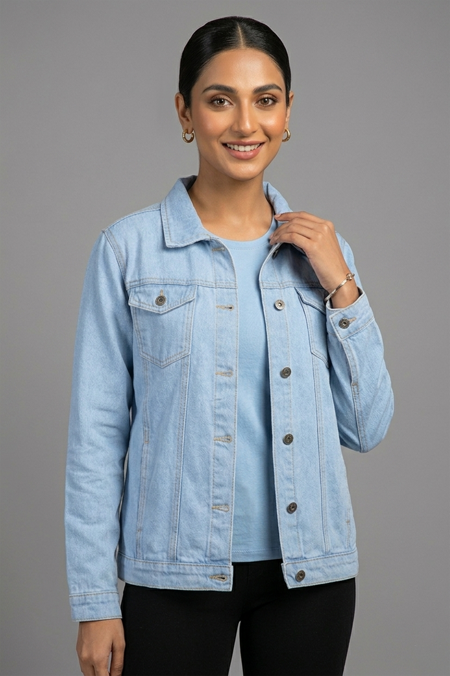 Classic Sky Blue Denim Jacket
