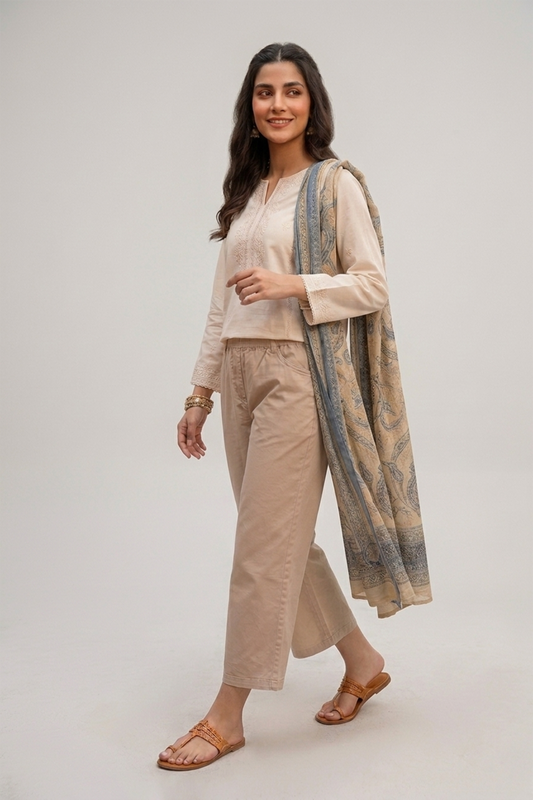 wide-leg capri pants