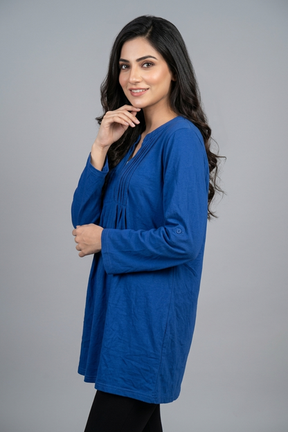 Elegant Pintuck Tunic