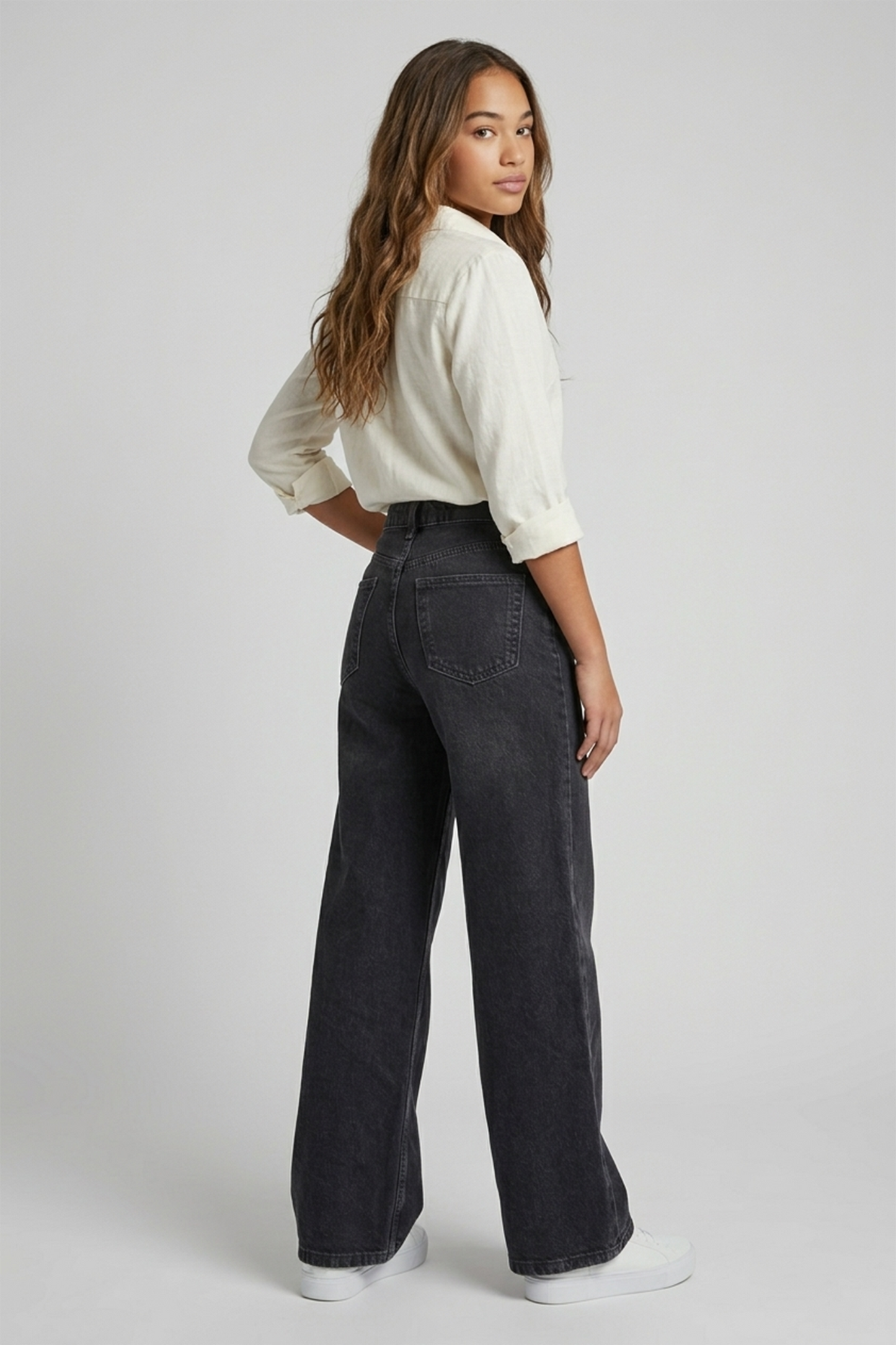 Premium High-Waisted Wide Leg Denim